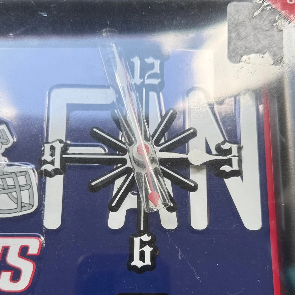 NEW! New York Giants License Plate Quartz Clock